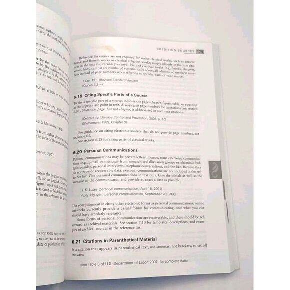 Nursing Book Publication Manual of the American Psychological Association Book - Picture 9 of 12